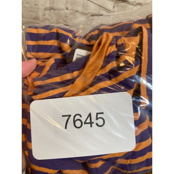 Hiho Maxi Dress Womens Small Purple & Orange Striped Full Length Stretch - Picture 13 of 16